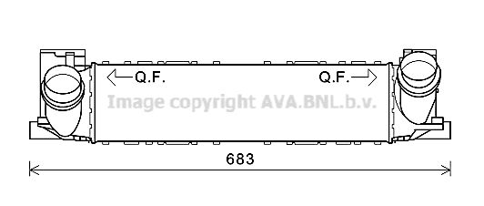 AVA QUALITY COOLING Välijäähdytin BW4464